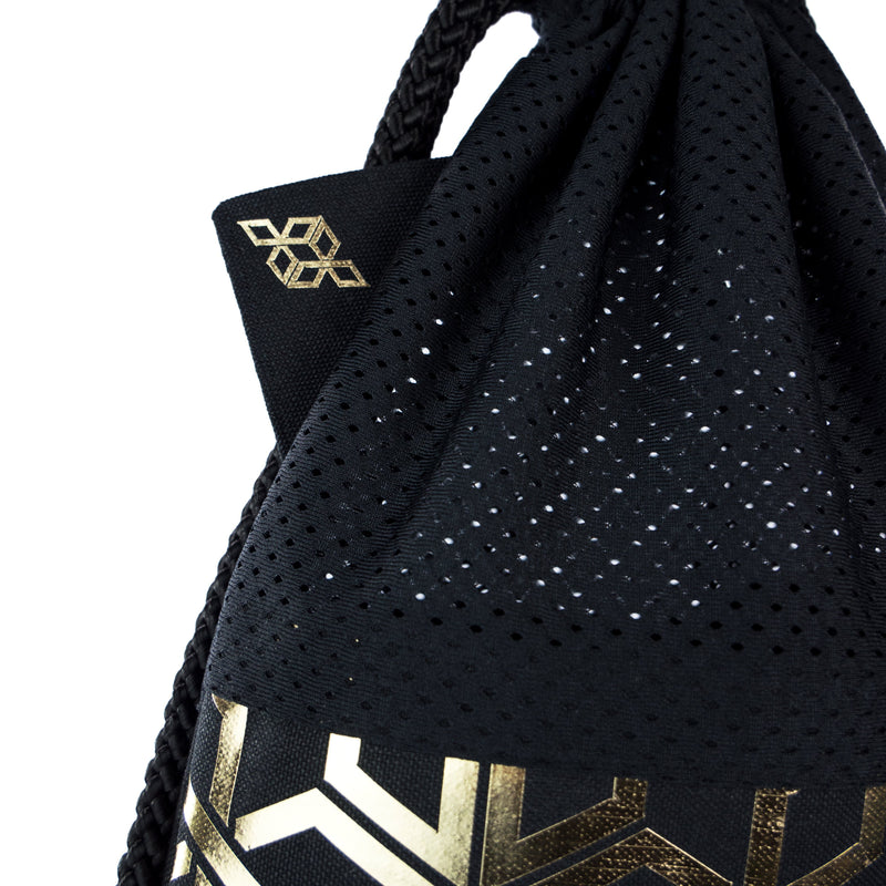 Black Attack Star Gold fashion backpack handmade