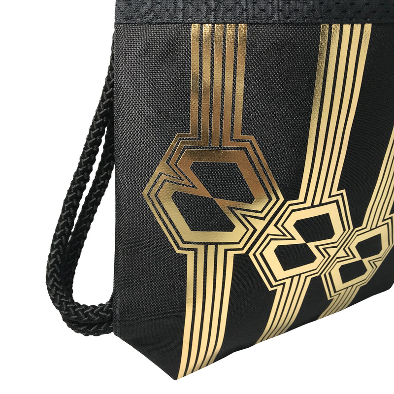 Black Attack Techno Zug Gold fashion backpack handmade